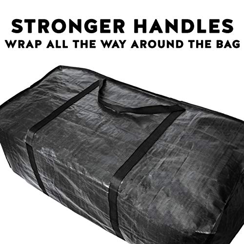 BAG-THAT! 68.5 GAL 2 Pack XXL Jumbo Extra Large Heavy Duty Stronger Handles Storage Bags Moving Totes Zippered Reusable Wrap Around Handle Storage Totes - size: XX-Large