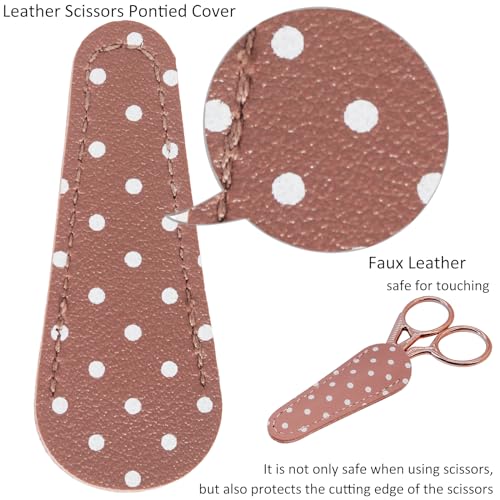 BIHRTC 3.6 Inch Embroidery Scissors Small Precision Embroidery Scissors | Stainless Steel Crafting Shears for Needlework Threading Sewing Handcraft Crochet Artwork DIY Tools - color: Rose Gold, size: 3.6inch