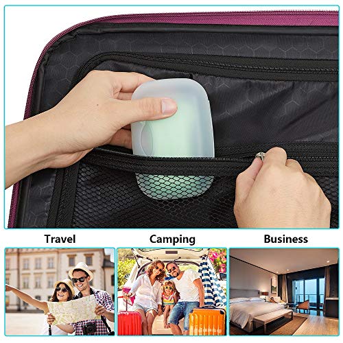 Soap Box Holder, 2-Pack Soap Dish Soap Savers Case Container for Bathroom Camping Gym Vonpri (Clear) - color: Translucent