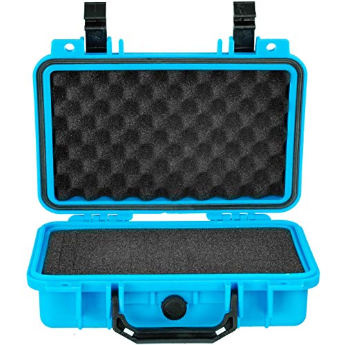 Eylar Protective Gear and Camera Hard Case Waterproof Dry Box with Foam 11.6 Inch 8.3 Inch 3.8 Inch (Light Blue) - color: Light Blue