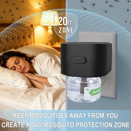 Electric Mosquito Repellent Device, Plug in Mosquito Repellent Indoor Use, Mosquito Repeller Device for Home Living Room Bedroom Office Kitchen Hotel