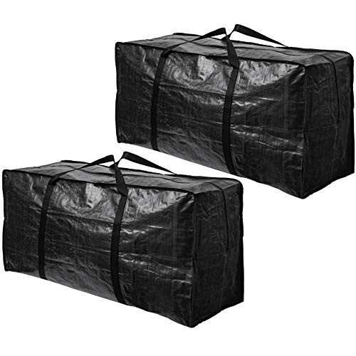 BAG-THAT! 68.5 GAL 2 Pack XXL Jumbo Extra Large Heavy Duty Stronger Handles Storage Bags Moving Totes Zippered Reusable Wrap Around Handle Storage Totes - size: XX-Large
