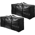 BAG-THAT! 68.5 GAL 2 Pack XXL Jumbo Extra Large Heavy Duty Stronger Handles Storage Bags Moving Totes Zippered Reusable Wrap Around Handle Storage Totes - size: XX-Large