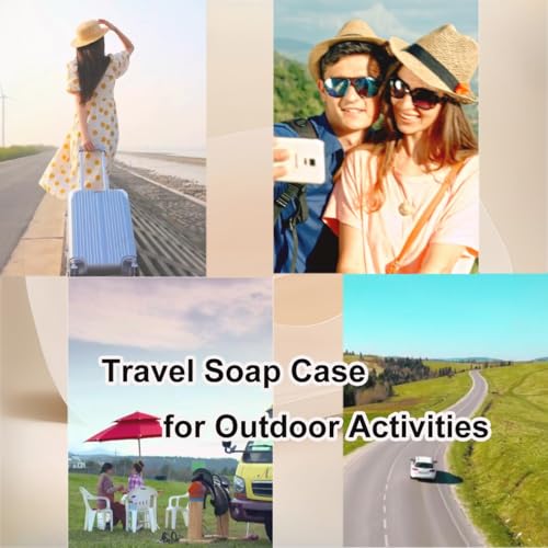 Travel Soap Holder Bar Soap Dish Shower Soap Saver Case Container Box for Bathroom Camping Gym Vonpri (Transparent 3pack) - color: Transparent