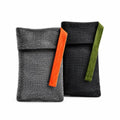 Soap Saver Bag 2 Pack, Exfoliating Bar Soap Holder Pouch Case | Grey/Black | Reinforced Inner Lining Helps Keep Soap Firm | Travel Soap Case | Loofah Lather for Men & Women | Gift Ready