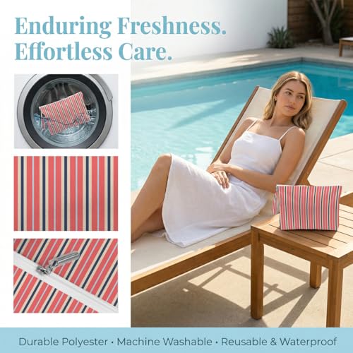 Fokongna 2 Pack Reusable Leakproof Waterproof Wet Bag, Multi Purpose Dry Wet Separation Organizer for Swimsuits Beach Gear Gym Laundry Cosmetic Essentials - color: Summer Stripe & Polka Dot Set 01