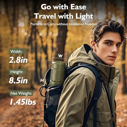 Camping Lights, Rechargeable Collapsible Camping Lanterns | Portable Flashlights, Camping Light for Tent, Emergency, Outdoor, IPX5 Waterproof - color: Military Green