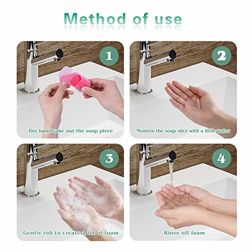 Bamsod 12 Boxes (240 Sheets) Mini Hand Soap Sheets Soap Paper Sheets Portable Disposable Travel Scented Bath Slice Sheet Foaming Paper Soap Confetti Slide Flakes for Travel and Outdoor - size: 20 Count (Pack of 12)