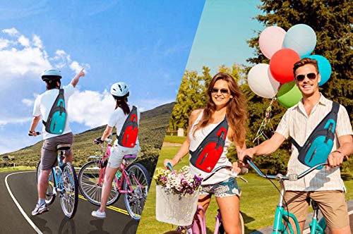 Y&R Direct 14 Colors Lightweight Sling Backpack Sling Bag Travel Hiking Small Backpack for Women Men Gifts | Lightweight - color: Red