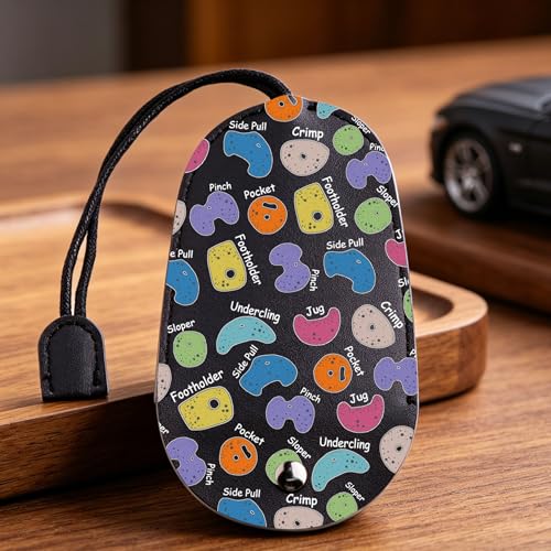 MNIGIU Rock Climber Gift for Women Rock Climbing Cosmetic Bag Climb Gift Rock Climbing Bouldering Lover Gift (climb keybag) - color: climb keybag