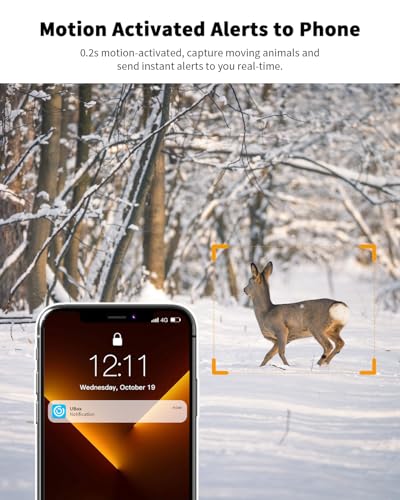 Oculview 4G LTE Cellular Trail Camera 360° Live Streaming Solar Deer Camera, SIM Card Included, Clear Night Vision, Remote Phone Control, Instant Alerts, Cloud Storage for Hunting/Outdoor Security