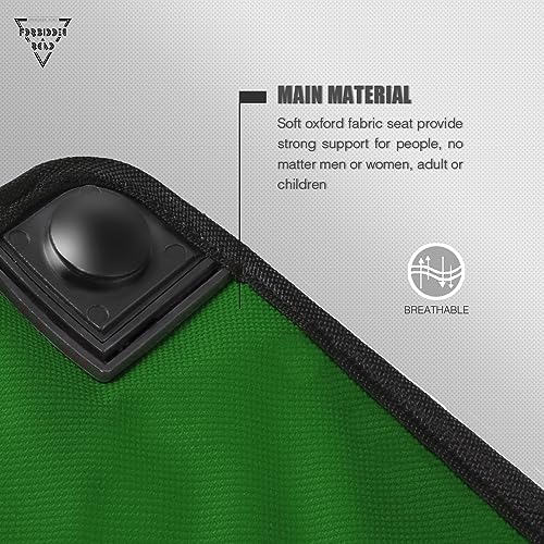 Forbidden Road Camping Stool Portable Footrest for Hiking Fishing Backpacking Beach Travel - Capacity 220lbs (Green, 14.17 * 11.8 inch) (Pack of 2) - color: Green, size: 14.17 * 11.8 inch (Pack of 2)