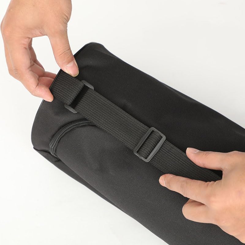 Oxford Yoga Mat Bag with Zipper Closure, Thickened Shoulder Carry Yoga Tote for Mat Storage and Outdoor Practice (Black) - color: Black