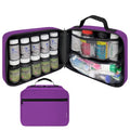 Large Pill Bottle Organizer & Medicine Bag for Travel, Purple - color: - LG Purple