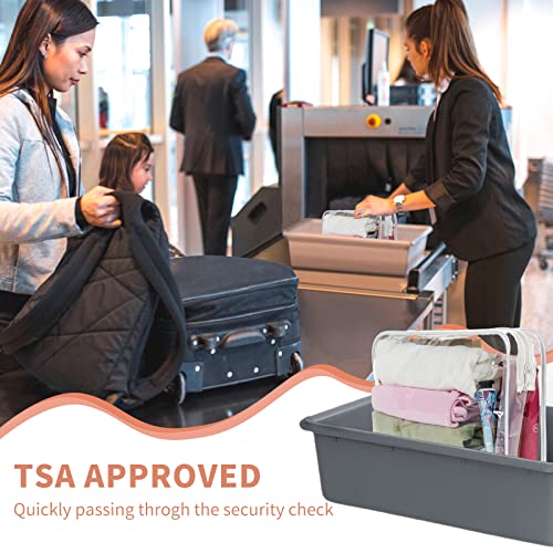 TISRATOK 12 PCS Clear Makeup Bags with Zipper, TSA Approved Toiletry Pouch - color: White, size: Large