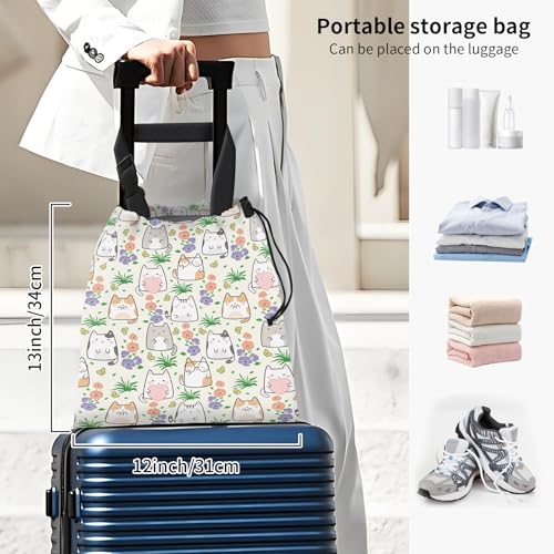 Car Trash Bag Large Hanging Can for Back of Seat, Cute Waterproof Car Garbage Bag for Vehicle, Travelling, Outdoor Cute Cats - color: Cute Cats