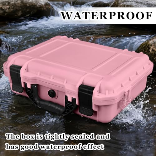 Relaxweex 11.3 x 8.7 x 4.2 Inch Hard Case, Grid Shell, Pink - color: Pink, size: 11.3 x 8.7 x 4.2 Inch, style: Grid Shell
