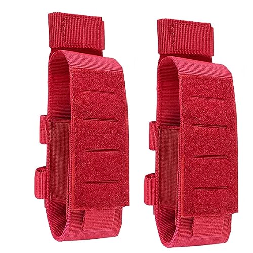 Upgrade Laser Cut 1000D Molle Torniquet Pouch, Tactical Medical Tourniquet Pouch Holster - color: 2PCS-RED