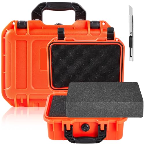 Relaxweex 11.3 x 8.7 x 4.2 Inch Hard Case, Grid Shell, Reddish Orange - color: Reddish Orange, size: 11.3 x 8.7 x 4.2 Inch, style: Grid Shell