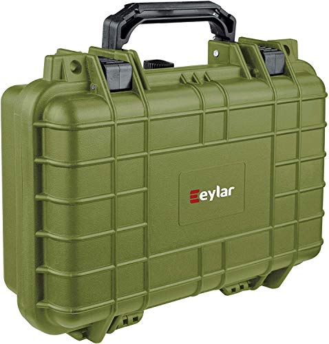 Eylar Protective Gear and Camera Hard Case Waterproof Dry Box with Foam 11.6 Inch 8.3 Inch 3.8 Inch (OD Green) - color: OD Green