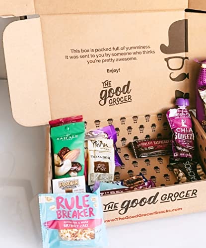 ALL NATURAL Healthy Snacks Care Package (30 Ct): Bars, Cookies, Puffs, Crispy Fruit, Trail Mix, Gift Box, Office Assortment Variety Pack, College Student Military Care Package, Gift Basket - size: 30 Piece Set