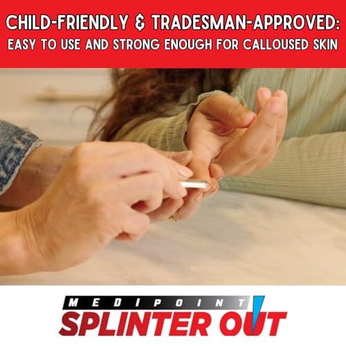 Splinter Out Splinter Remover 20 Count (Pack of 6) | Fast, Painless Splinter Removal | Essential First Aid for Home, Work, Travel & Camping | Ideal for Hiking, Woodworking, Gardening & Outdoors