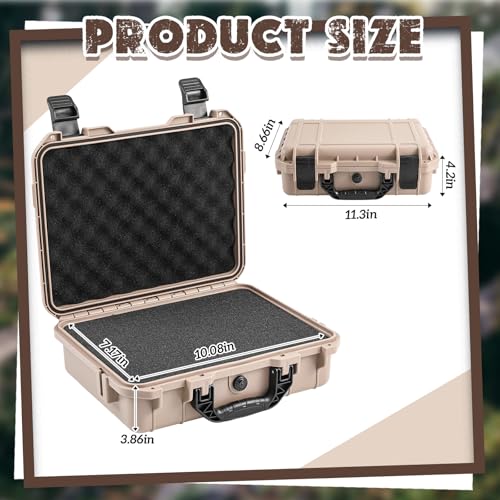 Relaxweex 11.3 x 8.7 x 4.2 Inch Hard Case, Grid Shell, Tan - color: Tan, size: 11.3 x 8.7 x 4.2 Inch, style: Grid Shell