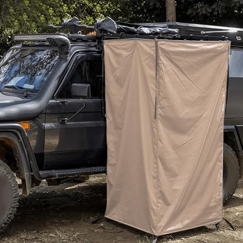 Diydeg Awning Shower Room, Privacy Shelter Restroom Hanging Privacy Tent Shower Awing Portable Overland Fitting Room for Pontoon Camping Boat Dancing Carside Bathroom