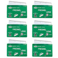 MagDepo 6 Pack Credit Card Size Magnifier Ruler Fire Starter Magnifying Glass Wallet Pocket Magnifier for Reading Small Print, Maps, and Books -Green - color: Green
