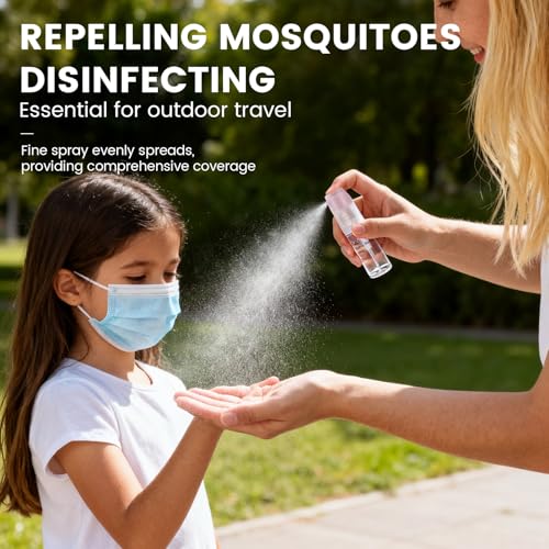4 Pack Refillable Spray Bottle, Reversible Small Empty Spray Bottle with Fine Mist, Leak Proof - for Cleaning Solutions, Mosquito prevention, Face & Hair Mist - 4pk 0.68 OZ / 20 ML - color: Terracotta, size: 0.7 Ounces