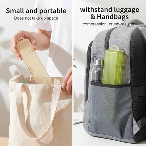 3 Pack Toothbrush Travel Case, Travel Toothbrush Holder, Tooth Brush Compact Organizer, Breathable Holders Portable Small Manual for Vacation Camping Gym Business Trips Office