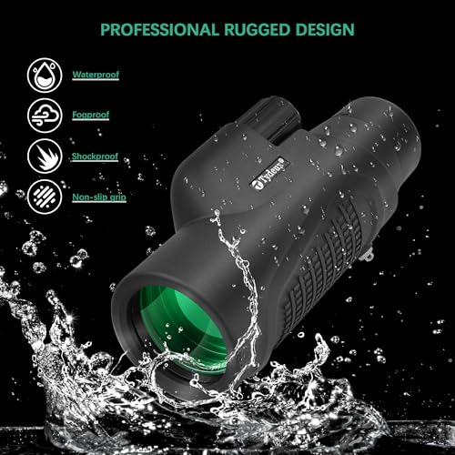 Monocular Telescope 12x50 Waterproof High Powered for Adults Outdoor