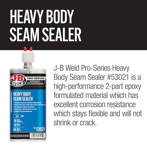 J-B Weld Heavy Bodied Seam Sealer - 200ml - 2 Mixers Included (Pack of 5) - size: 200ml (Pack of 5)