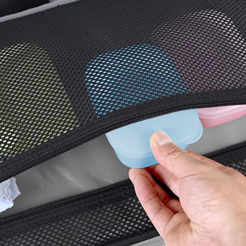 Quatish Leakproof Soap Dish with Lid & Draining Layer, Shatterproof Travel Bar Soap Holder Case Container, Portable Travel Size Toiletries Essentials for Camping, Gym, Bathroom, Blue - color: Blue, size: Medium