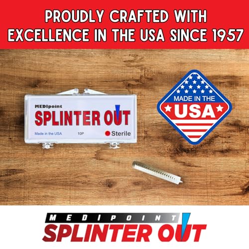 Splinter Out Splinter Remover 20 Count (Pack of 6) | Fast, Painless Splinter Removal | Essential First Aid for Home, Work, Travel & Camping | Ideal for Hiking, Woodworking, Gardening & Outdoors