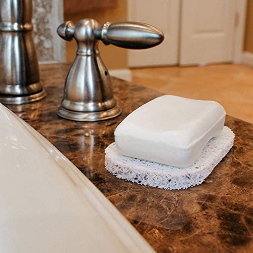 Soap Dish Stainless Steel Bar Soap Holder for Shower Bathroom, Self-draining Soap Dishes Sponge Holder for Kitchen Sink, Easy Cleaning Quick Dry with White Soap Saver - color: White-arch 1p