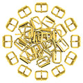 Swpeet 60Pcs 1 Inch / 25mm Heavy Duty Metal Ring Buckle Webbing Belts - color: Gold, style: Metal Roller Buckles