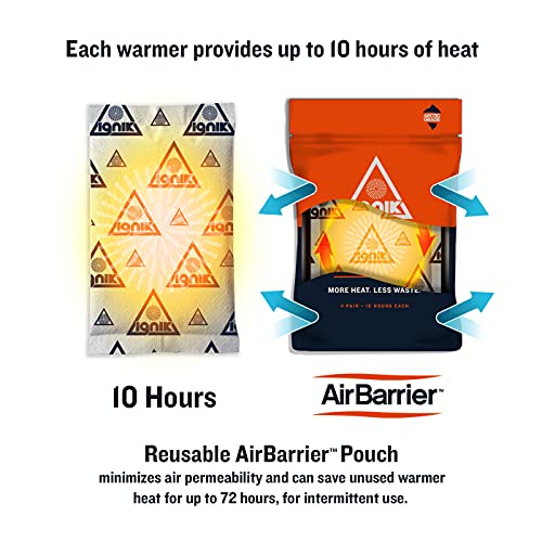 Ignik Resealable Multiple-Use Hand Warmers for 10 Hours of Heat Across 72 Hours - style: 80 Pairs