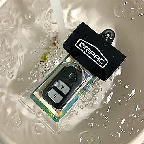 DRIPAC Waterproof Car Key FOB Case Bag Dry Holder Pouch For ID Badge Cash - color: Clear+clear