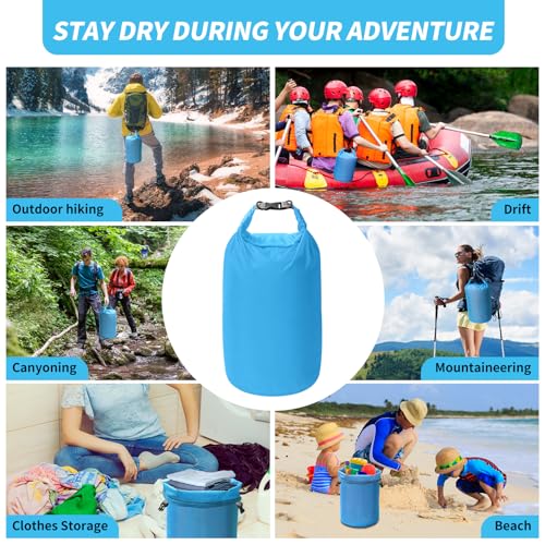 Dry Bag Set, Waterproof Small Lightweight Dry Bags for Paddle Board Kayaking, Fishing, Camping(Blue, 20L 2Pack) - color: Blue, size: 20L 2Pack