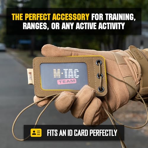M-Tac Tactical Hanging ID Card and Patch Holder with Hook and Loop Surface and Draw Cord (Coyote) - color: Coyote, size: transparent panel