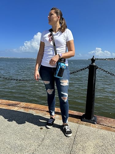 Arca Gear 40 oz Hydro Carrier - Insulated Water Bottle Sling w/Carry Handle, Shoulder Strap, Wallet and Two Pouches - The Perfect Flask Accessory - Lagoon Blue - color: Lagoon Blue