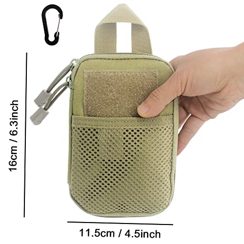 Fire Starter Survival Kit, Larger Ferro Rod with Striker Lanyard 3in Long Flint and Steel, 13.8in Wick Hemp Cord, Multifunctional Bag - style: Brown Bag Kit