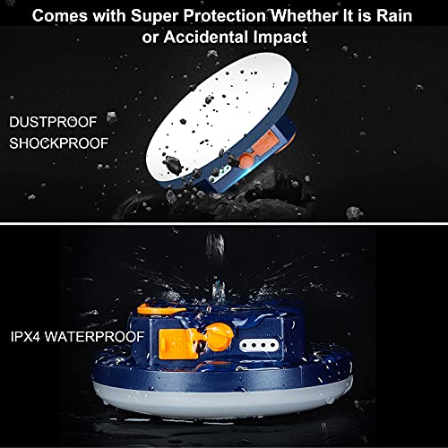 3000LM Flashlight Portable LED Camping Lantern Light 15W with Digital Display and Magnet , IPX5 Waterproof Tent Lights Light for Parents Christmas Gift - size: 15W