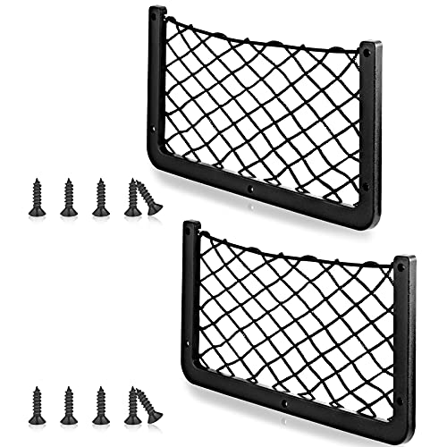Frienda 4 Pcs Bungee Net Pocket Framed Mesh Car Boat RV,14 X 7.3 Inch - size: 14 x 7.3 Inch