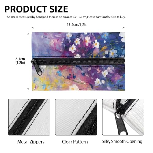 Flashideas Daisy Print Reusable Tissue Holder Fabric Purse Zipper Enclosed Coins Tissue Pouch Soft Tissue Holder for Purse Travel Tissue Holder for Bag Car Office Home - color: Daisy Print