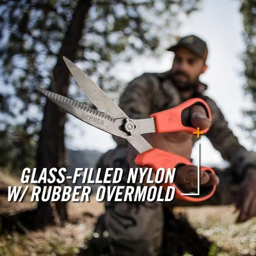 Gerber Vital Take-Apart Poultry Kitchen & Hunting Shears, Serrated, Orange