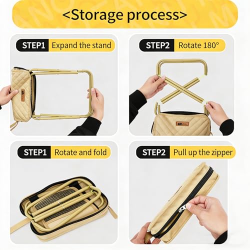 Portable Stool for Mountaineering and Hiking, Lightweight Collapsible Space-Saving Stool for Camping, Fishing, Hiking, Travel and Picnic (B) - color: B