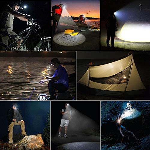 Headlamp Rechargeable Super Bright 20000 Lumens,USB-C Head Lamp Flashlight,Ultra Bright Head lamp,Waterproof Headlight Hard Hat Light,Adjustable Light for Adults Work Hunting Fishing Camping headlamp