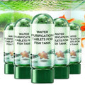 Water Purification Tablets for Fish Tank, Powerful Aquarium Water Purification Tablet, Efficient Clear Turbidity & Improve Water Quality, Remove All Kinds of Turbidity from Fish TankWater (5pcs) - size: 5pcs